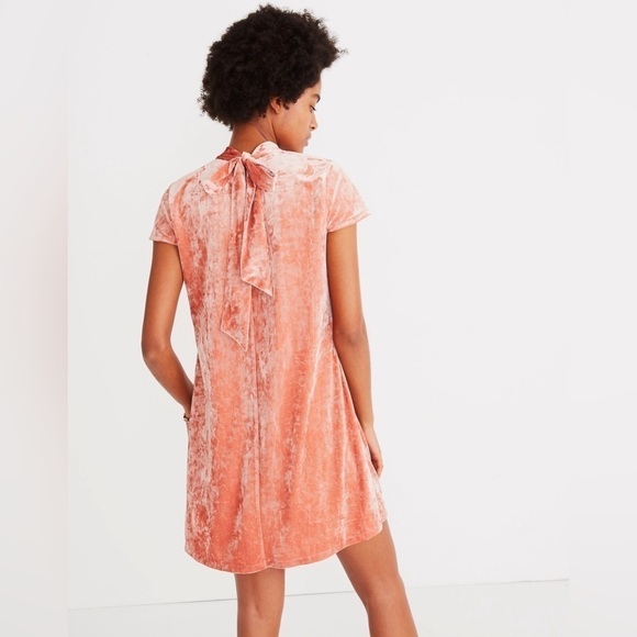 Madewell Crushed Velvet Mockneck Dress, Size XS - Picture 1 of 9